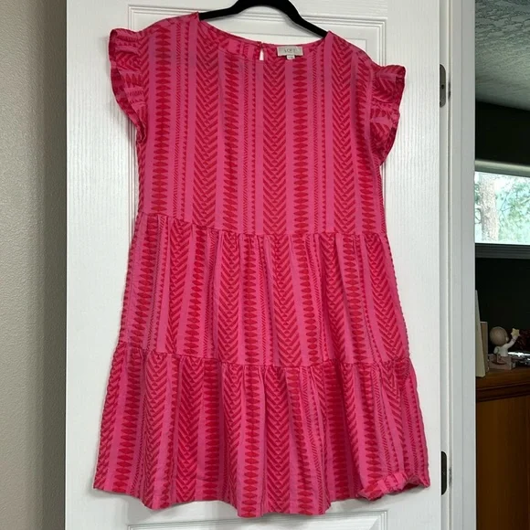 Pink Pattern Dress - Picture 1 of 1